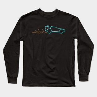 Neon DeLorean Long Sleeve T-Shirt